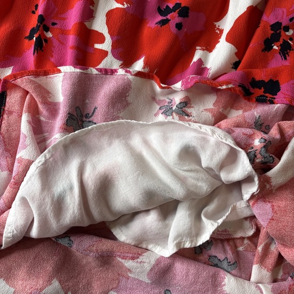 Blue Rain Dress Large Francescas Feona Hibiscus Floral Sun Dress  Swing Mini - Picture 7 of 12